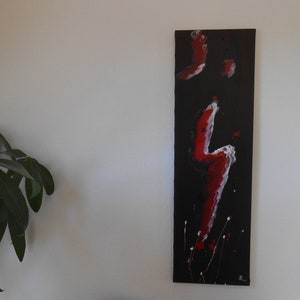 peinture originale sur toile, art mural 30 x 100 cm, force pas seulement pour les femmes de pouvoir image 2