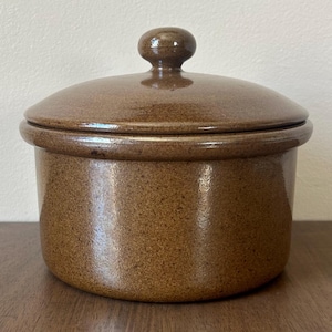 1960s Danish Covered Casserole Pot by Tue Poulsen for Eslau Keramik