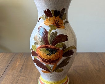 1960s Midcentury Italian Rosenthal Netter Bitossi Aldo Londi Tall Stoneware Vase