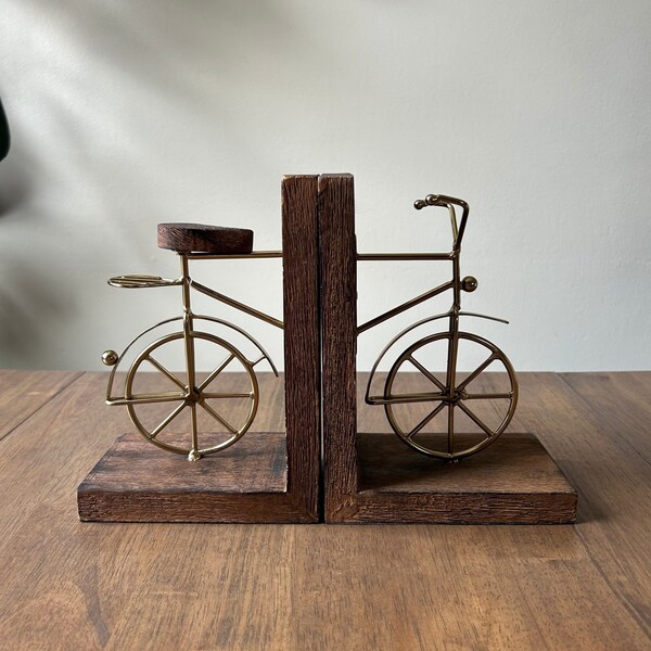 1970s Bicycle Bookends