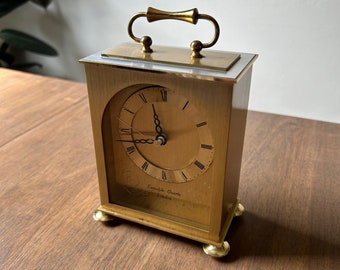 Staiger Brass Quartz Carriage Vintage Clock