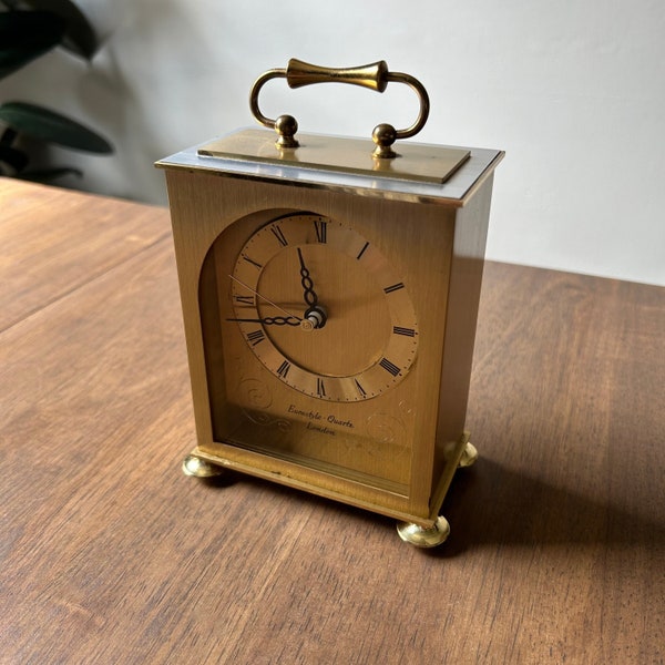 Staiger Brass Quartz Carriage Vintage Clock