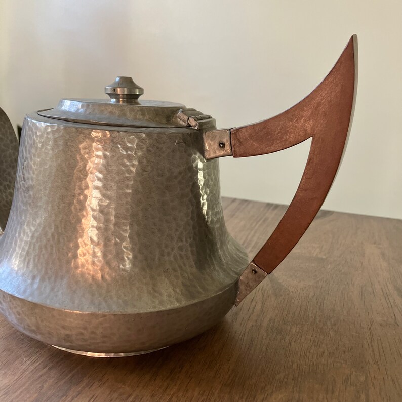 Antique British Lion Pewter Coffee or Tea Pot Etsy