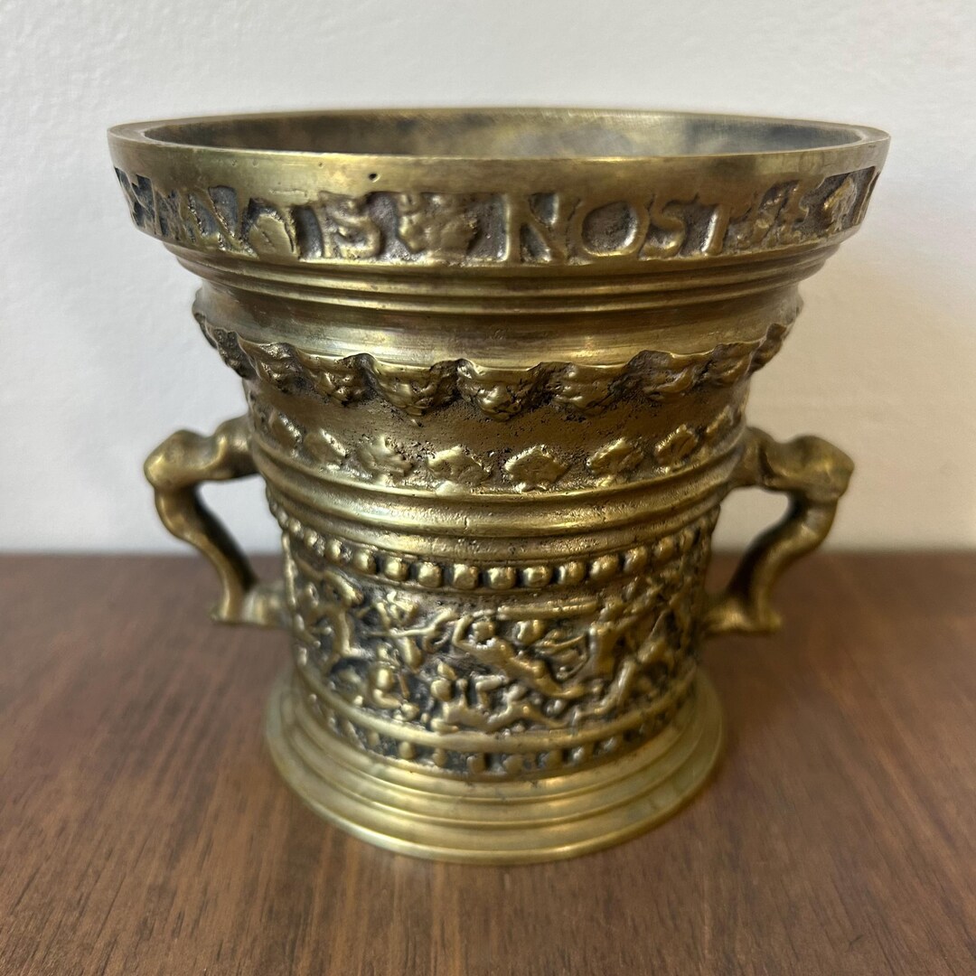 Antique 17th Century Dutch Heavy Bronze Apothecary Mortar - Etsy UK