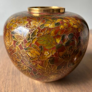 Antique Chinese Cloisonné Ginger Jar image 5