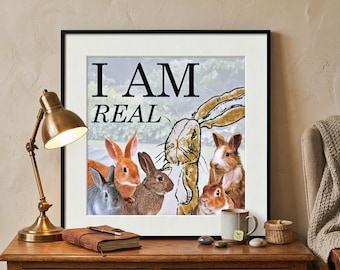 The Velveteen Rabbit Print – Classic Literature Rabbit Art