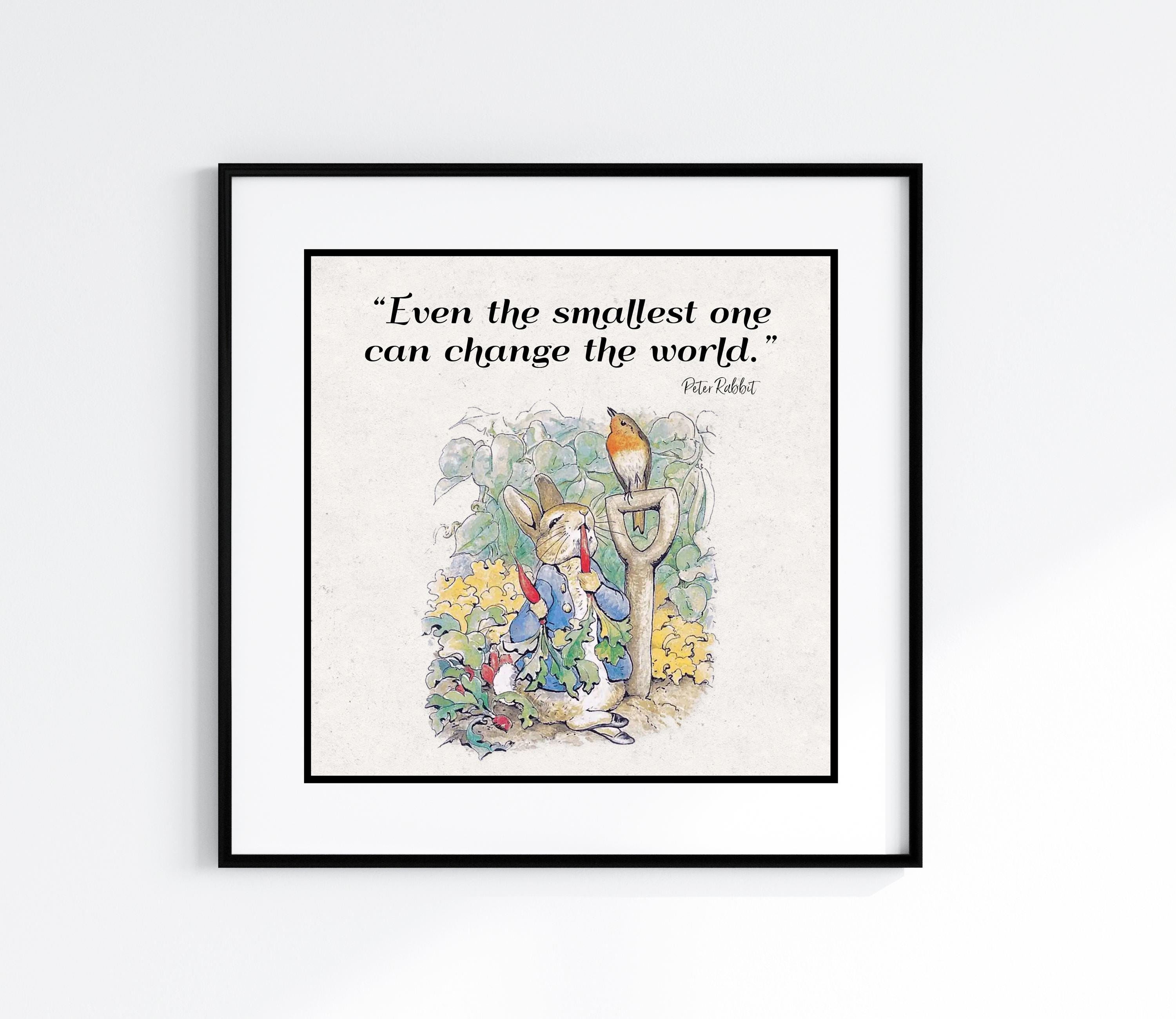Beatrix Potter Print - Peter Rabbit Quote, Nursery Wall Art - Etsy