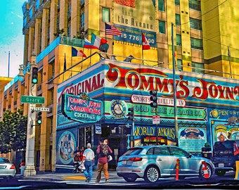 Original Photograph/Art - Tommy's Joynt San Francisco Print - San Francisco City Street Photograph - Geary San Francisco