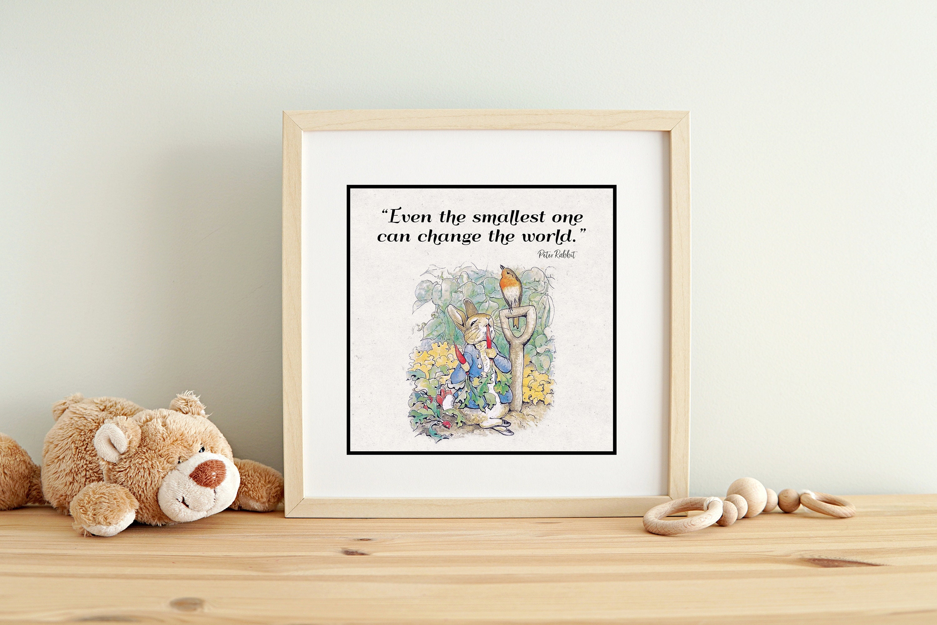 Beatrix Potter Print - Peter Rabbit Quote, Nursery Wall Art - Etsy