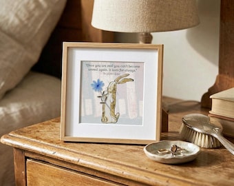 Velveteen Rabbit Quote Print - Book Lover Gift - Literary Wall Art