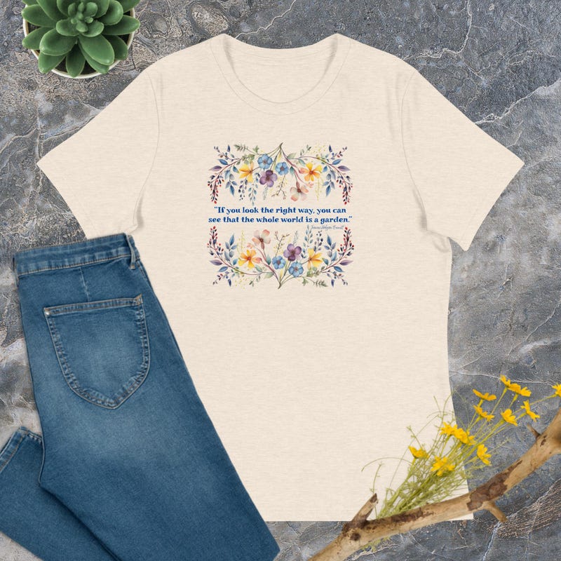 Shaped Knit Tee in Secret Garden