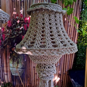 Crochet chandelier