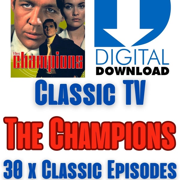 The Champions  - Classic Complete TV Series - 30 Episodes -  Digital Download