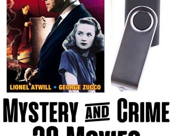 Mystery & Crime -30 Movies/TV - Ten Little Indians etc USB Flash Drive