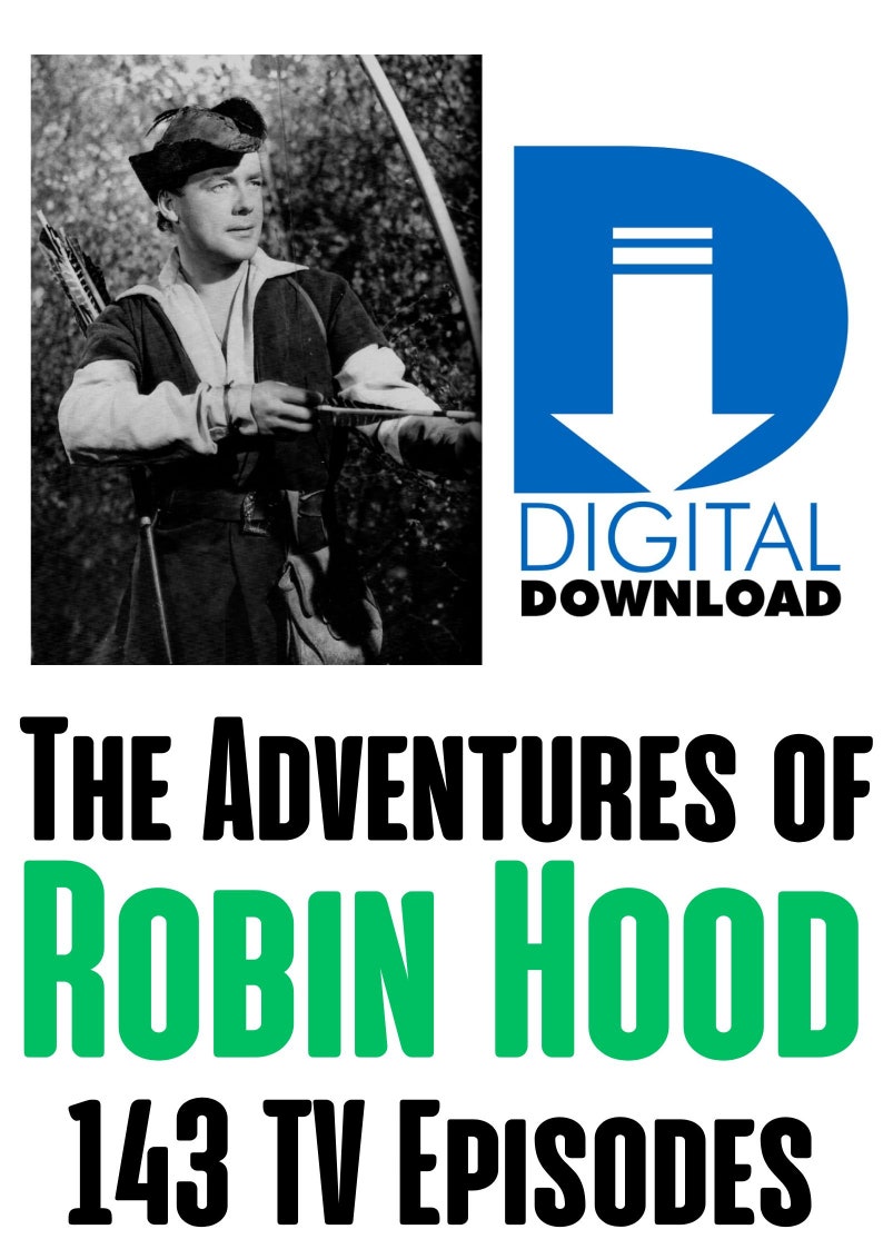 Robin Hood 1950's TV Series Richard Greene Complete 143 Episodes Digital Download image 1