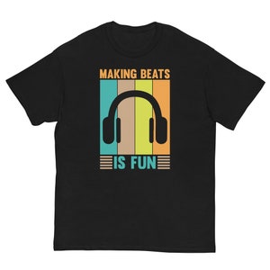 ビートを作るのは楽しい、音楽プロデューサーTシャツ、音楽プロデューサーへのギフト