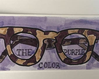 Color Purple Quote Book Mark, Bookworms, Book Lovers
