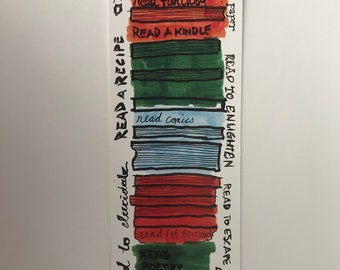 Read Comics, Read Poetry, Read A Paper bookmarks