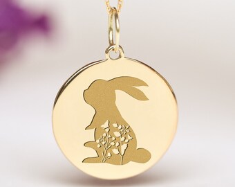 4 orecchini a bottone con pavé di zirconi cubici, orecchini a forma di coniglio placcati in oro 18 carati con perla di vetro (#GB-1776) - Italia