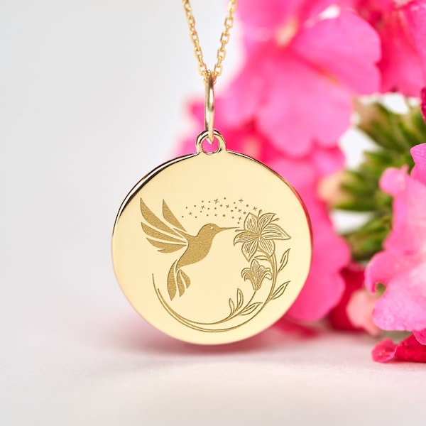 Teeny Tiny Hummingbird Necklace