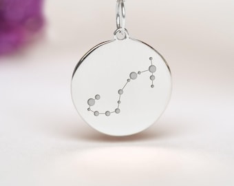 Scorpio Necklace • Personalized Constellation Pendant • Sterling Silver