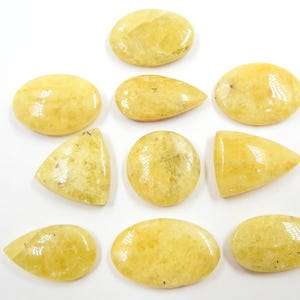 Heliodor Glatte Cabochon Lot/10Piece 30X14X5To21X21X6MM Ungefähr/Loose Stein/Für die Herstellung von Schmuck/Unikat/Großhandel/Zubehör/C-57