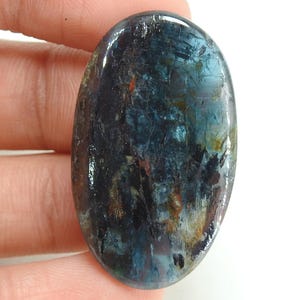 Kyanite glatte ovale Form Cabochon 39X23X3 MM Ca. Handgemachte Edelstein-lose Stein für die Herstellung von Schmuck ein einer Art 100%natürlichen C-09