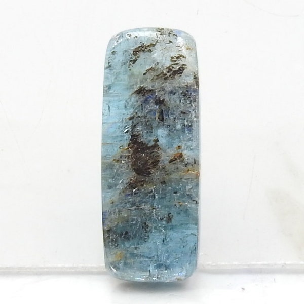 Blue Kyanite Smooth Rectangle Shape Cabochon/32X12X4MM Approx/Natural Stone/C-11