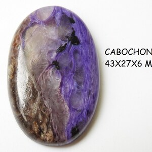 Charoite Glatte ovale Form Cabochon/Handmade/Edelsteine für Pendent/Schmuck/Unikat/100% natürlich C-88