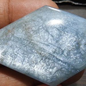Aquamarine Sunstone Suave Forma Fantasia Cabochão C-01