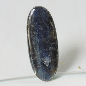 Kyanit glatte ovale Form Cabochon / 37X15X3 MM ungefähr / Handgemachter Edelstein / Lose Stein / Für die Herstellung von Schmuck / One Of A Kind / 100% natürlich / C-09