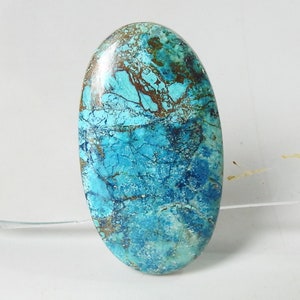 Shattuckite gladde ovale vorm cabochon/35X19X8MM ca./voor het maken van sieraden/handgemaakte edelsteen/natuursteen/groothandelaar/benodigdheden/C-29
