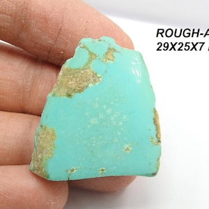 Arizona Turquoise Polished Rough Slice/Loose Raw/Gemstone Slab/Minerals/Blue/For Making Jewelry/100%Natural/Wholesale/Price/NewArrival /C-63