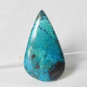 Shattuckite gladde peervorm cabochon/31X18X9MM ca./voor het maken van sieraden/handgemaakte edelsteen/natuursteen/groothandelaar/benodigdheden/C-29