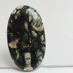 Mosagaat gladde ovale vorm cabochon/38X22X5 MM/voor het maken van sieraden/natuursteen/losse edelsteen/groothandelaar/benodigdheden/C-73