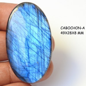 Labradoriet blauwe Flash gladde ovale vorm Cabochon/handgemaakte edelsteen/voor het maken van sieraden/groothandel/benodigdheden/100% natuurlijk/MSG-C-96