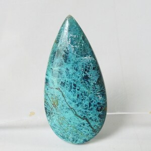 Shattuckite gladde peervorm cabochon/38X18X6MM ca./voor het maken van sieraden/handgemaakte edelsteen/natuursteen/groothandelaar/benodigdheden/C-29