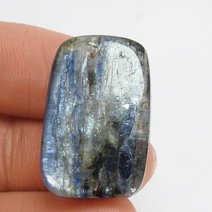 Kyanite glatte Rechteck Form Cabochon 26X17X5 MM ca. Handgemachte Edelstein lose Stein für die Herstellung von Schmuck einzigartig 100% natürlich C-11