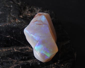 Australian Opal Natural Polished Multi Fire Rough Slice/24X16X10 MM/Loose Raw/Mineral/Slab/Nugget/For Making Jewelry/One OF A Kind/(MS)
