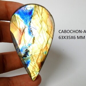Cabochon multi fuoco a forma di pera sfaccettata in labradorite, fatto a mano, pietra sciolta, ciondolo, per creazione di gioielli, commercio all’ingrosso, forniture C-100