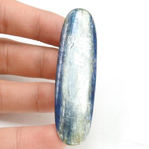 Kyanit glatte ovale Form Cabochon 67X19X6 MM ca. Handgemachte Edelstein-lose Stein für die Herstellung von Schmuck ein einer Art 100%natürlichen C-11
