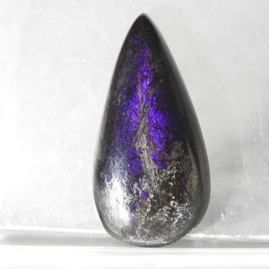 Cabochão em forma de pêra lisa Purpurite/29X15X7MM/enrolamento de arame/tecelagem/uso como pingente/presente para ela/C-117