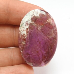Cabochon de calcite cobalt de qualité supérieure, pierre ovale rose faite à la main, pierre précieuse en vrac pour la fabrication de bijoux uniques en son genre, 100 % naturel C-29