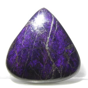 Cabochão em formato de pêra lisa Purpurite/34X34X7MM/enrolamento de arame/tecelagem/uso como pingente/presente para ela/C-117