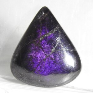 Cabochão em formato de pêra lisa Purpurite/25X22X6MM/enrolamento de arame/tecelagem/uso como pingente/presente para ela/C-117