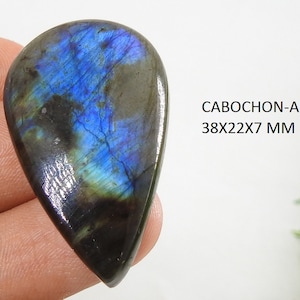 Labradorit Glatte Multi Feuer Birne Form Cabochon / Spekrolith Loser Edelstein / personalisiertes Geschenk / Einzelstück / 100% natürlich C-99