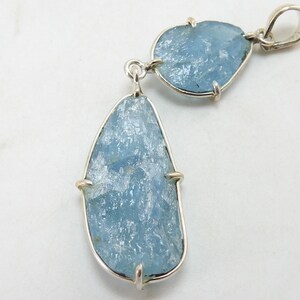 Aquamarine Natural Druzy Rough Sterling Silver Pendent/One Of A Kind/Personalized Gift For Her/One OF A Kind/P-12