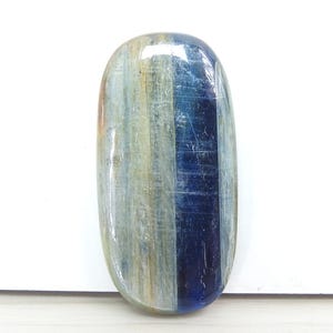 Blauer Kyanit glatte ovale Form Cabochon / 41X21X7MM ungefähr / handgemachter Edelstein / loser Stein / für die Herstellung von Schmuck / ein Art / 100% natürlich / C-09