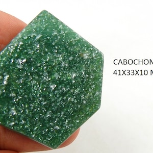 Aventurin Glatt Sechseck Form Cabochon/handgefertigte Edelstein lose Stein/für die Herstellung von Schmuck einzigartig/100% natürlich/C-107