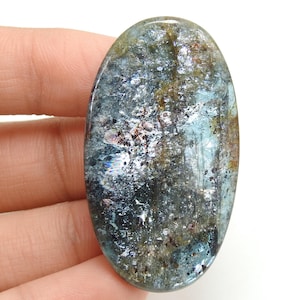 Kyanite glatte ovale Form Cabochon 50X28X4 MM ca. Handgemachte Edelstein-lose Stein für die Herstellung von Schmuck ein einer Art 100%natürlichen C-11